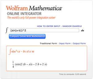Mathematica Integral