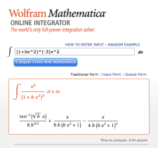 Mathematica Integral