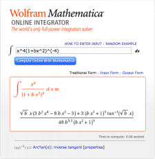Mathematica Integral
